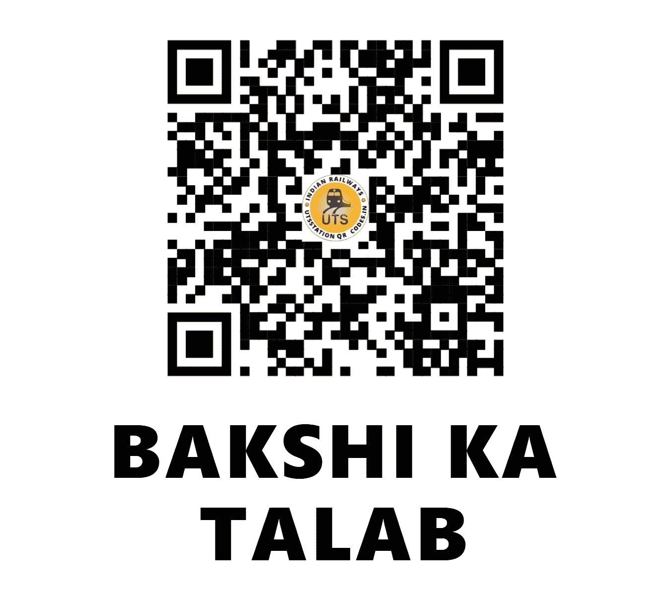 UTS QR Code for BAKSHI KA TALAB - BKT - NE (UTTAR PRADESH)